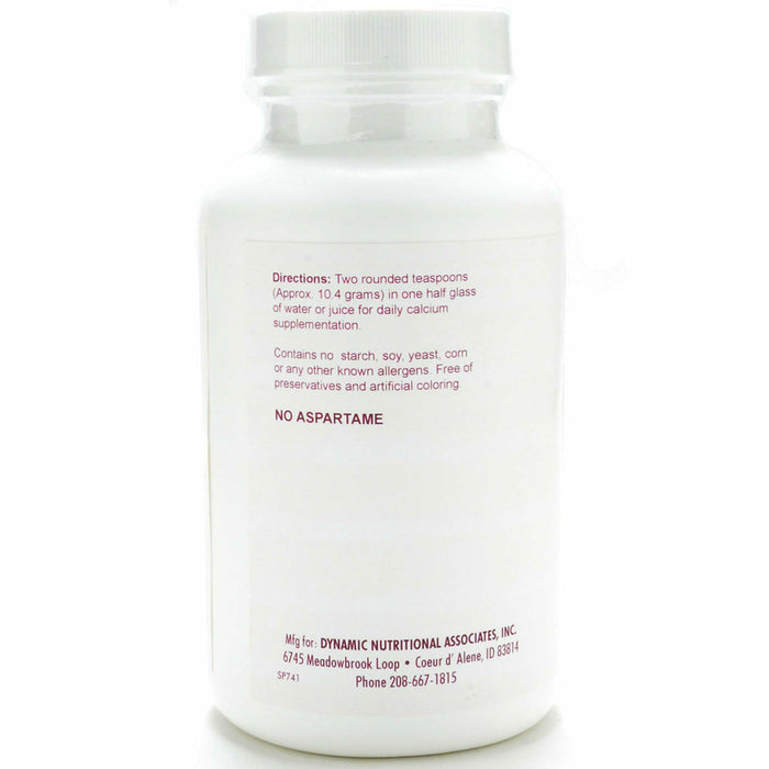 Dynamic Nutritional Associates Cal-Mag Crystals 300 g suggested use label