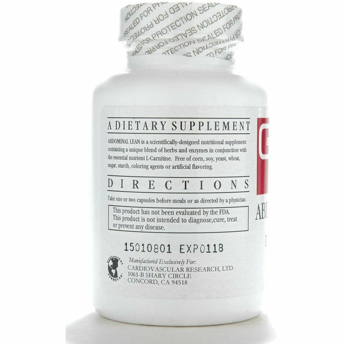 Ecological Formulas Abdominal Lean 60 capsules suggested use label
