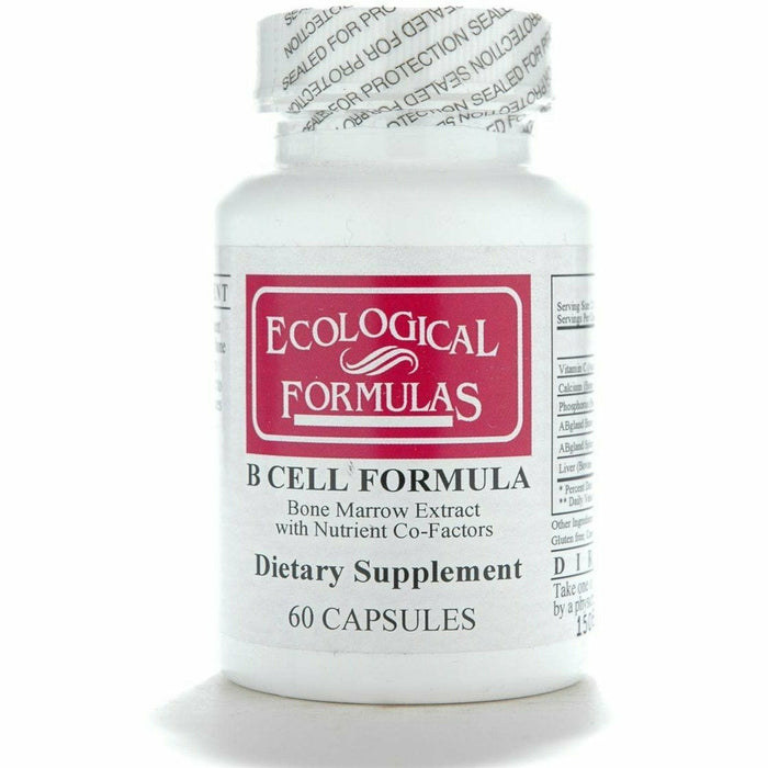 Ecological Formulas B Cell Formula, 60 capsules, front of bottle