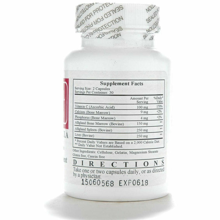 Ecological Formulas B Cell Formula 60 capsules supplement facts label
