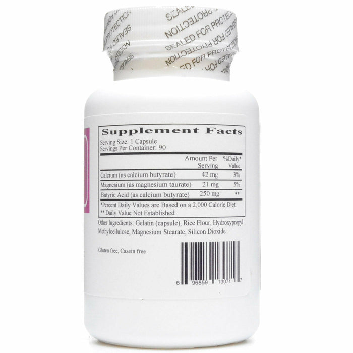 Ecological Formulas Butyric Acid 2:1 Ratio 90 capsules supplement facts label