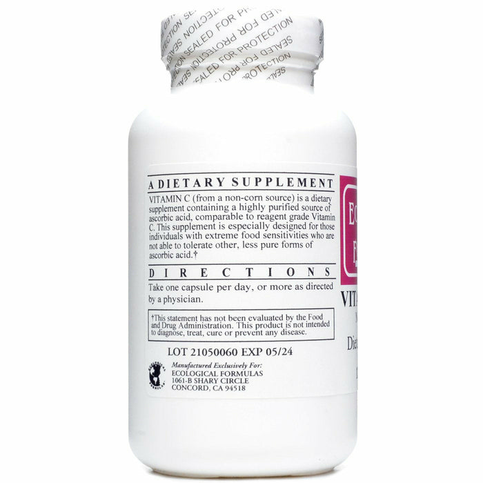 Ecological Formulas C-1000 120 capsules suggested use label