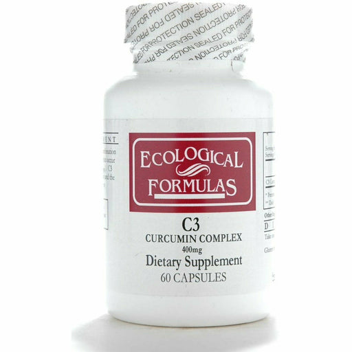 Ecological Formulas C3 Curcumin Complex, 60 capsules, front of bottle