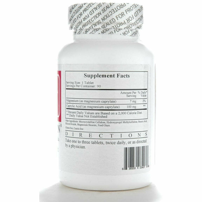 Ecological Formulas Caprystatin 90 tablets supplement facts label