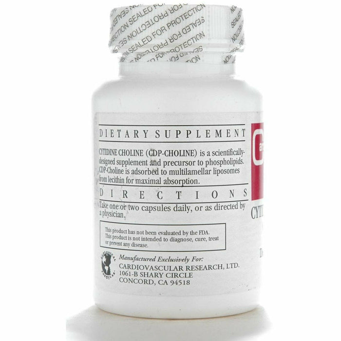 Ecological Formulas Cytidine Choline 250 mg 60 capsules suggested use label