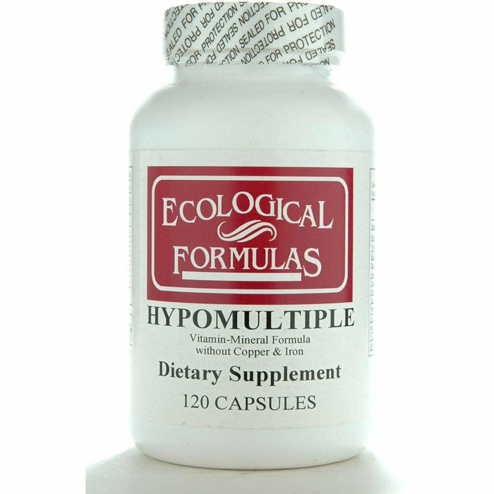 Ecological Formulas Hypomultiple without Cu/Fe, 120 capsules, front of bottle