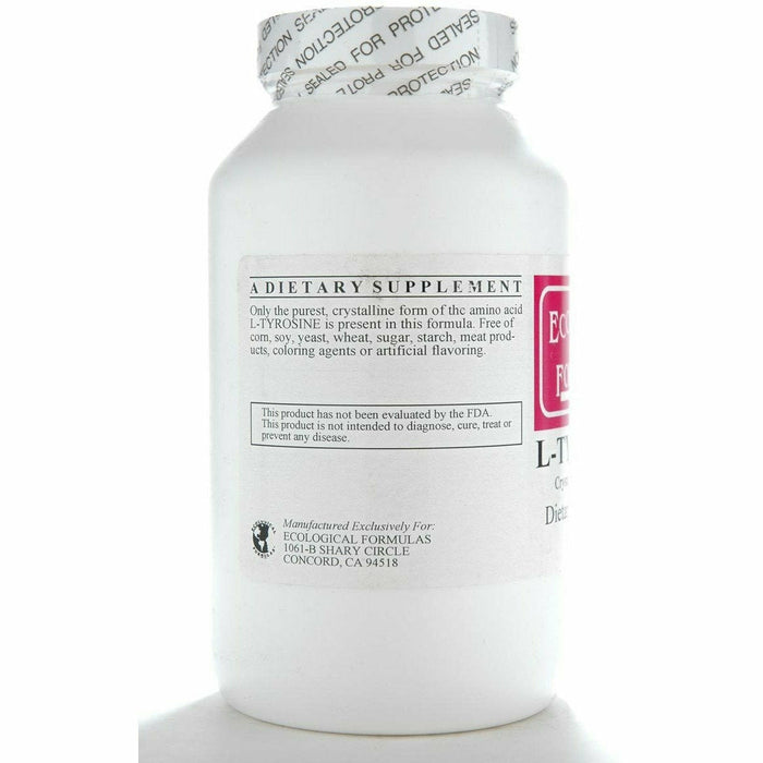 Ecological Formulas L-Tyrosine 150 g suggested use label