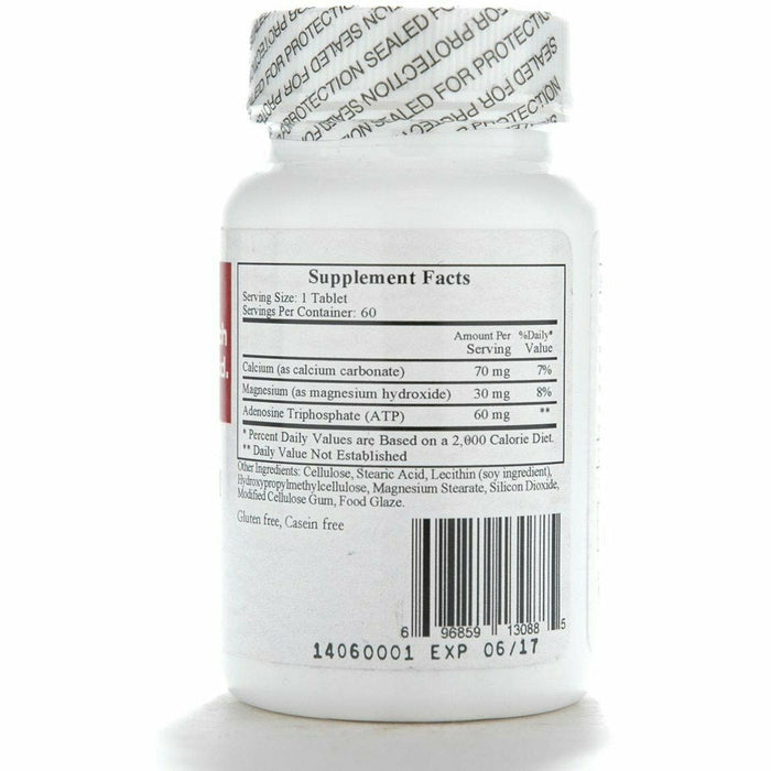 Ecological Formulas Liposomal Magnesium ATP 30 mg 60 capsules supplement facts label