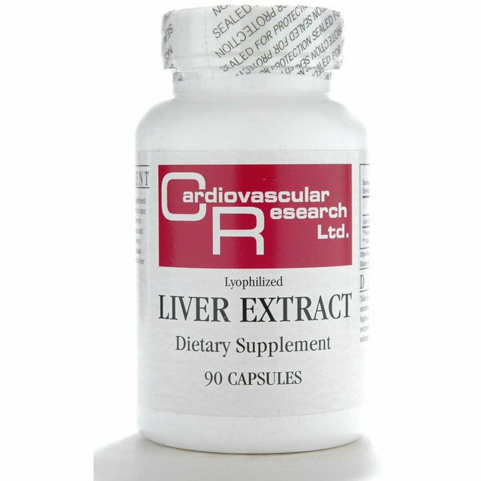 Ecological Formulas Liver Extract 550 mg, 90 capsules, front of bottle