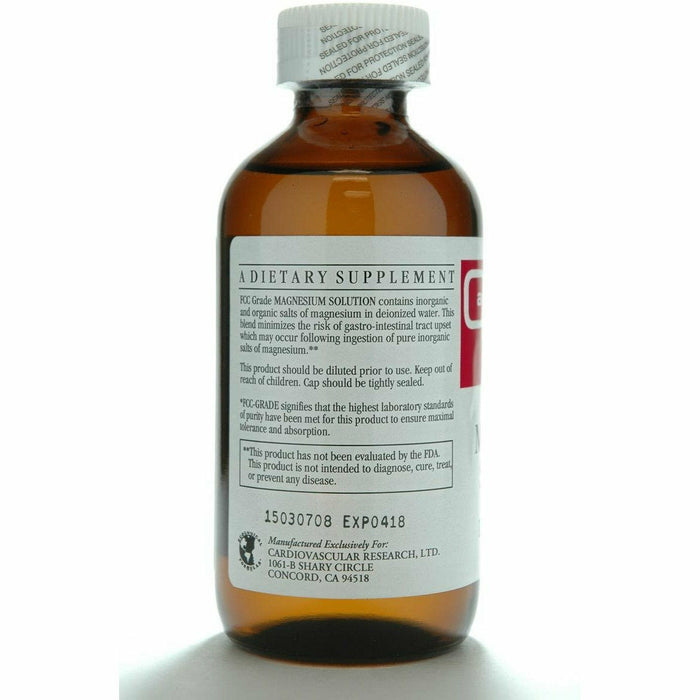 Ecological Formulas Magnesium Solution 8 oz suggested use label