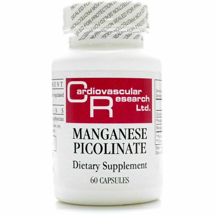 Ecological Formulas Manganese Picolinate 20 mg, 60 capsules, front of bottle