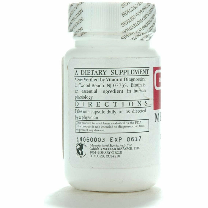 Ecological Formulas Megabiotin 7500 mcg 50 capsules suggested use label