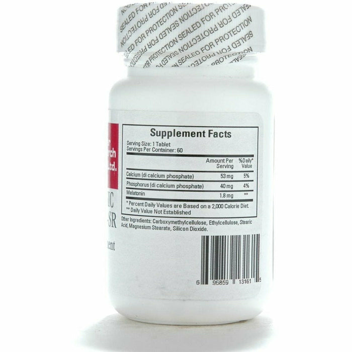 Ecological Formulas Multiphasic Melatonin-SR 1.8 mg 60 tablets supplement facts label
