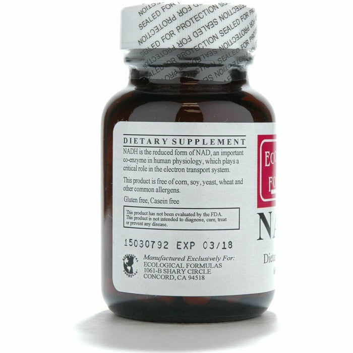 Ecological Formulas NADH 5 mg 60 tablets suggested use label