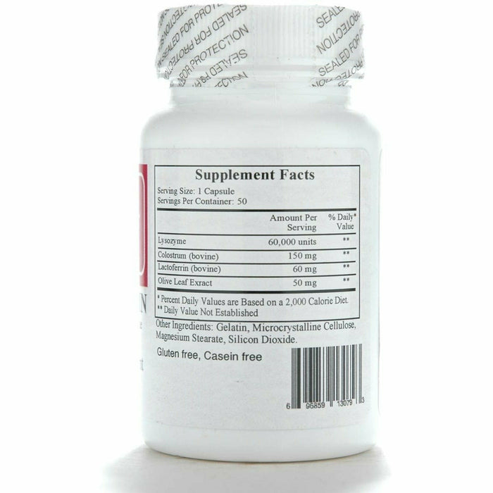 Ecological Formulas Nutricillin 50 capsules supplement facts label