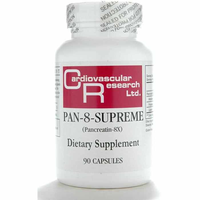 Ecological Formulas Pan-8-Supreme 125 mg, 90 capsules, front of bottle