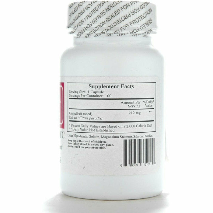Ecological Formulas Paracan MYC 200 mg 100 capsules supplement facts label
