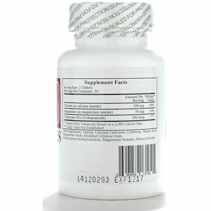 Ecological Formulas Shpilkes C/M Taurate 60 tablets supplement facts label