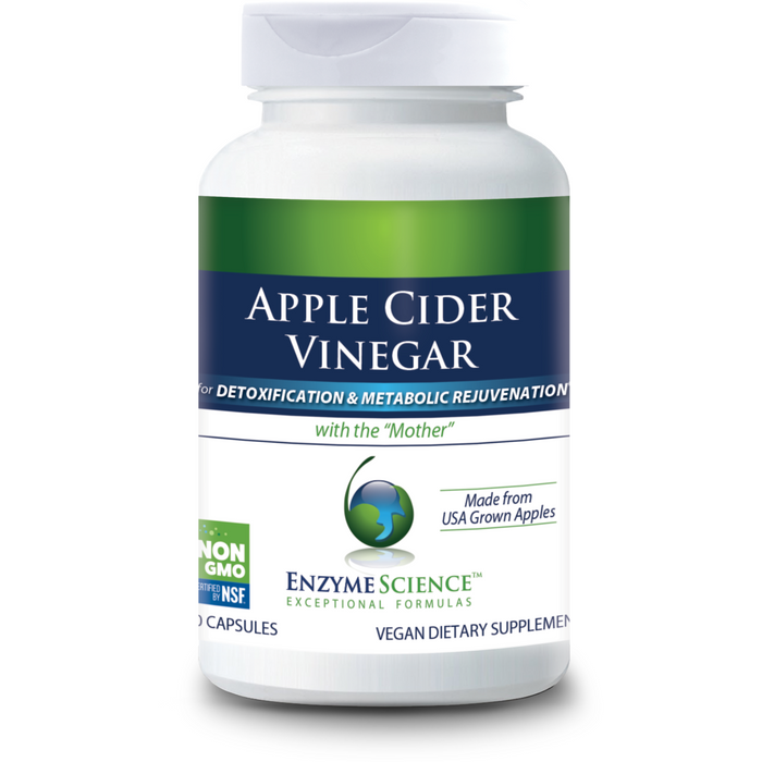 Enzyme Science Apple Cider Vinegar 710 mg, 60 veg capsules, front of bottle