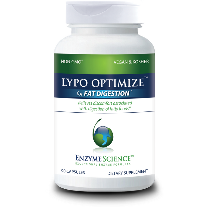 Enzyme Science Lypo Optimize, 90 veg capsules, front of bottle