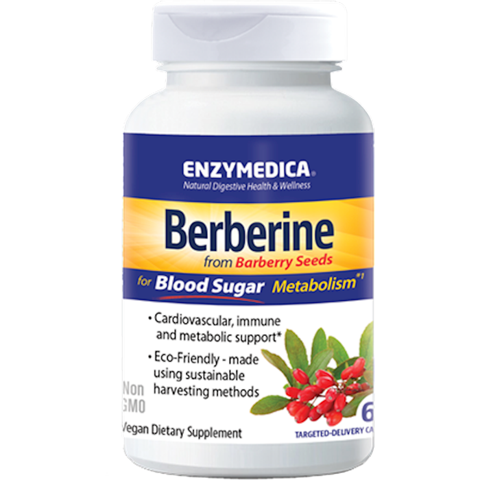 Enzymedica Berberine, 60 capsules, front of bottle