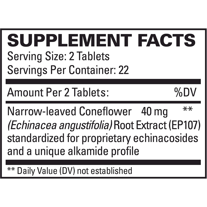 EuroMedica AnxioCalm 45 tablets supplement facts label