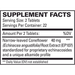EuroMedica AnxioCalm 45 tablets supplement facts label