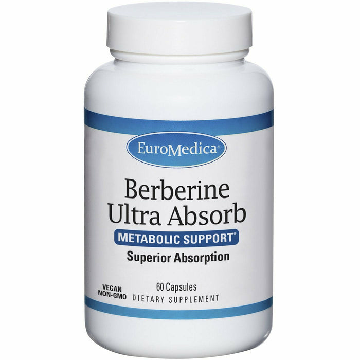 EuroMedica Berberine Ultra Absorb 200 mg, 60 capsules, front of bottle
