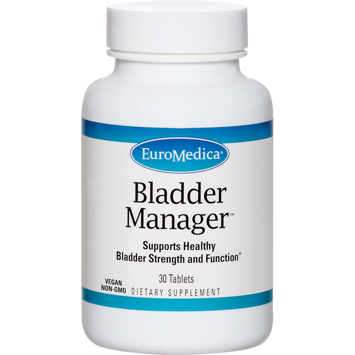 EuroMedica Bladder Manager, 30 tablets, front of bottle
