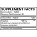EuroMedica Bladder Manager 30 tablets supplement facts label