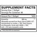 EuroMedica BosPro (Boswellia) 500 mg 60 softgels supplement facts label