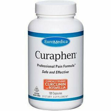 EuroMedica Curaphen, 120 vegetable capsules, front of bottle
