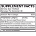 EuroMedica CuraPro 375 mg 60 softgels supplement facts label