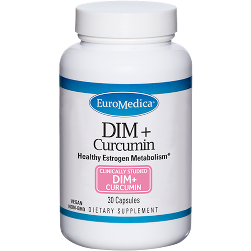 EuroMedica DIM + Curcumin, 30 capsules, front of bottle