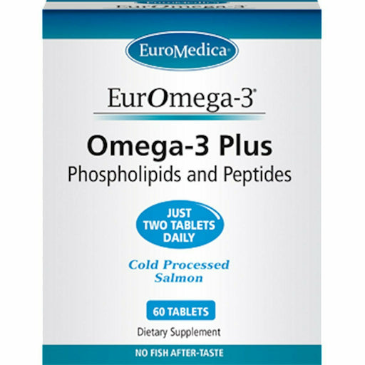 EuroMedica EurOmega-3 Plus, 60 tablets, front of box