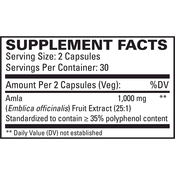 EuroMedica Healthy Cholesterol & Triglycerides 60 capsules supplement facts label