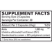 EuroMedica Healthy Cholesterol & Triglycerides 60 capsules supplement facts label