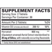 EuroMedica Silica-20 60 tablets supplement facts label