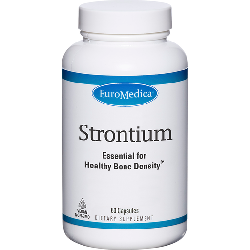 EuroMedica Strontium, 60 capsules, front of bottle
