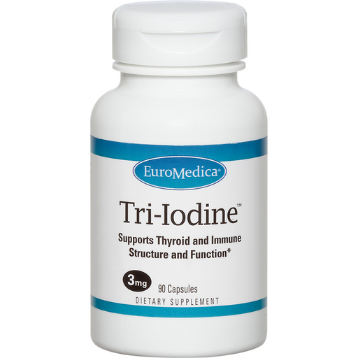 EuroMedica Tri-Iodine 6.25 mg, 90 capsules, front of bottle