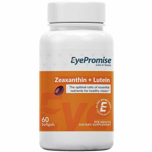 EyePromise Zeaxanthin + Lutein, 60 softgels, front of bottle