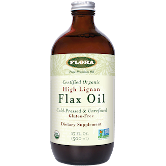 Flora, High Lignan Flax Oil Certified Org 17 oz
