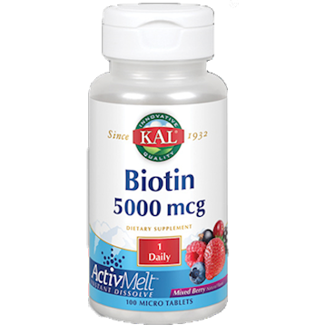 Biotin 5000 mcg Mixed Berry | 100 tabs | KAL — Blue Sky Vitamin