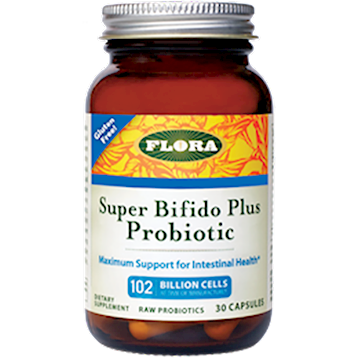 Flora Super Bifido Plus Probiotic, 30 capsules, front of bottle