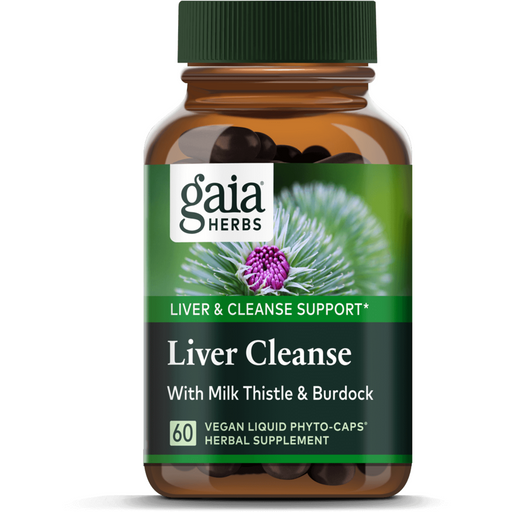 Gaia Herbs Liver Cleanse, 60 liquid phyto-caps, front of bottle