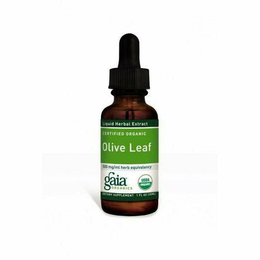 Gaia Herbs Olive Leaf, 1 fl oz, front of bottle