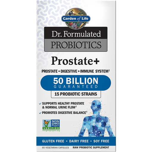 Garden of Life Dr. Formulated Probiotics Prostate+, 60 veg capsules, front of box