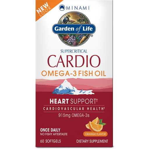 Garden of Life Minami CardiO-3 Orange, 60 softgels, front of box