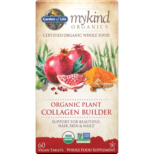 Garden of Life mykind Organics Plant Collagen Builder, 60 tablets, front of box