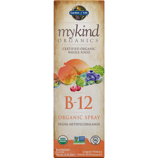 Garden of Life mykind Organics Vegan B-12 Spray, 2 oz, front of box